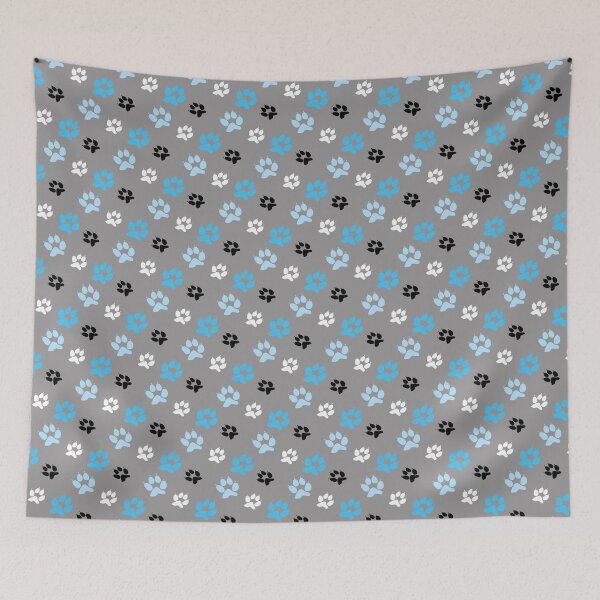 Item preview, Grey and blue dog paws designed and sold by pnkpopcorn.