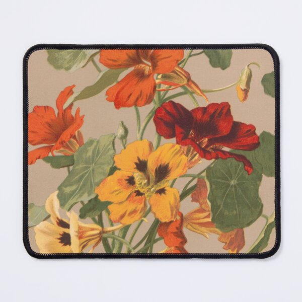 Item preview, Nasturtiums Vintage Chromolithograph Print, 1885 designed and sold by Vintage Wall Art.