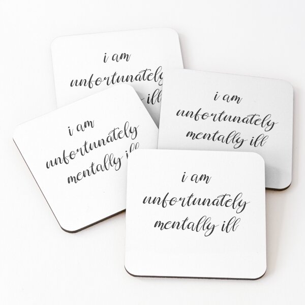 Item preview, i am unfortunately mentally ill, funny bumper designed and sold by Ssimo30.