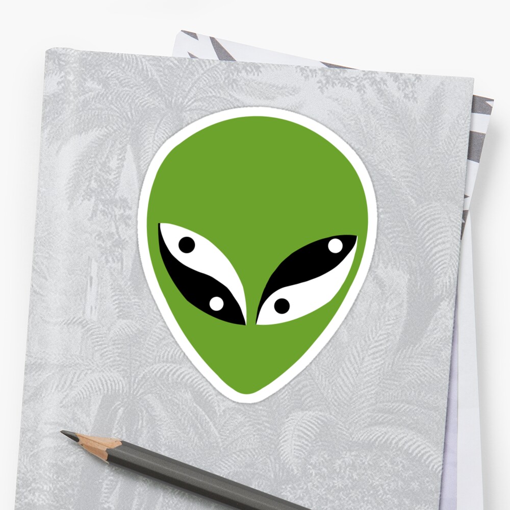 "Yin Yang Alien" Sticker by MJTesfaye | Redbubble