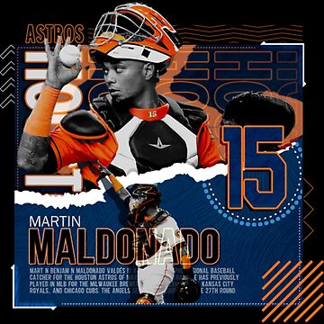 Martin Maldonado Baseball Paper Poster Astros 2 - Martin Maldonado