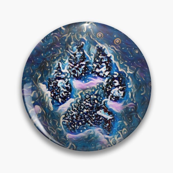 Item preview, Galaxy Wolf Paw Print designed and sold by wildlifezen.