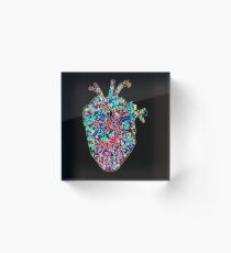 Inverted Heart Acrylic Block