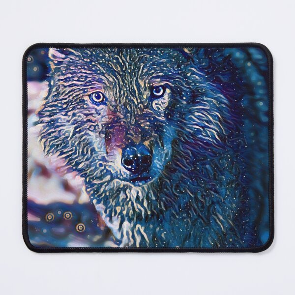 Item preview, Galaxy Wolf Painting designed and sold by wildlifezen.