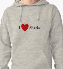 I Heart Sharks Pullover Hoodie