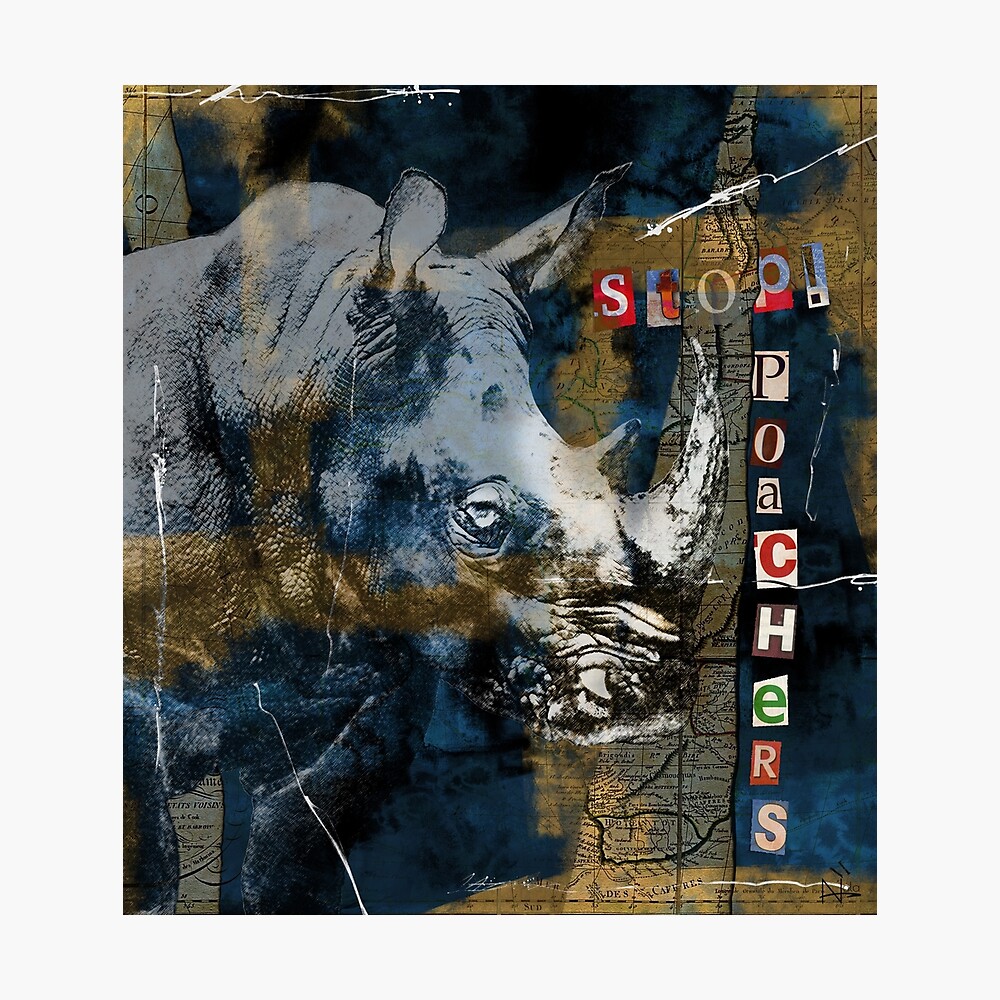 Stop Rhino Poachers Wildlife Conservation Art Stop Rhino Poachers Wildlife Conservation Art