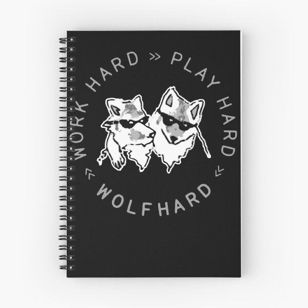 Artikelvorschau, Finn-Wolfhard-Work-Hard-Play-Hard-Wolfhard-T-Shirt entworfen und verkauft von BerschEverett.