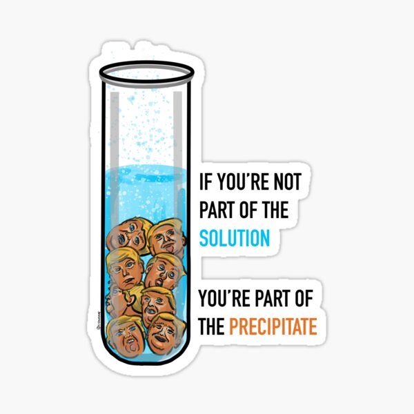 Solution Precipitate Sticker