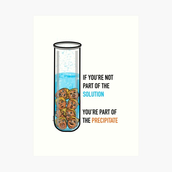 Solution Precipitate Art Print