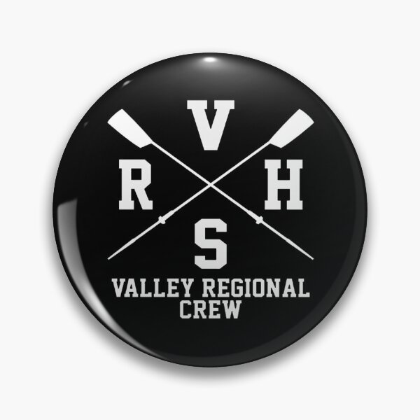 Aperçu de l'œuvre Équipage régional VRHS Valley blanc sur noir créée et vendue par VRHS Regional Crew.