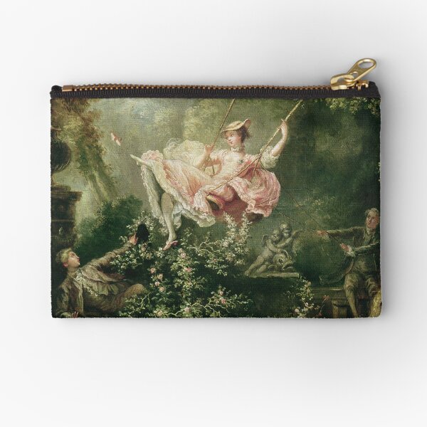 Jean-Honore Fragonard - The Swing, 18th Century Zipper Pouch