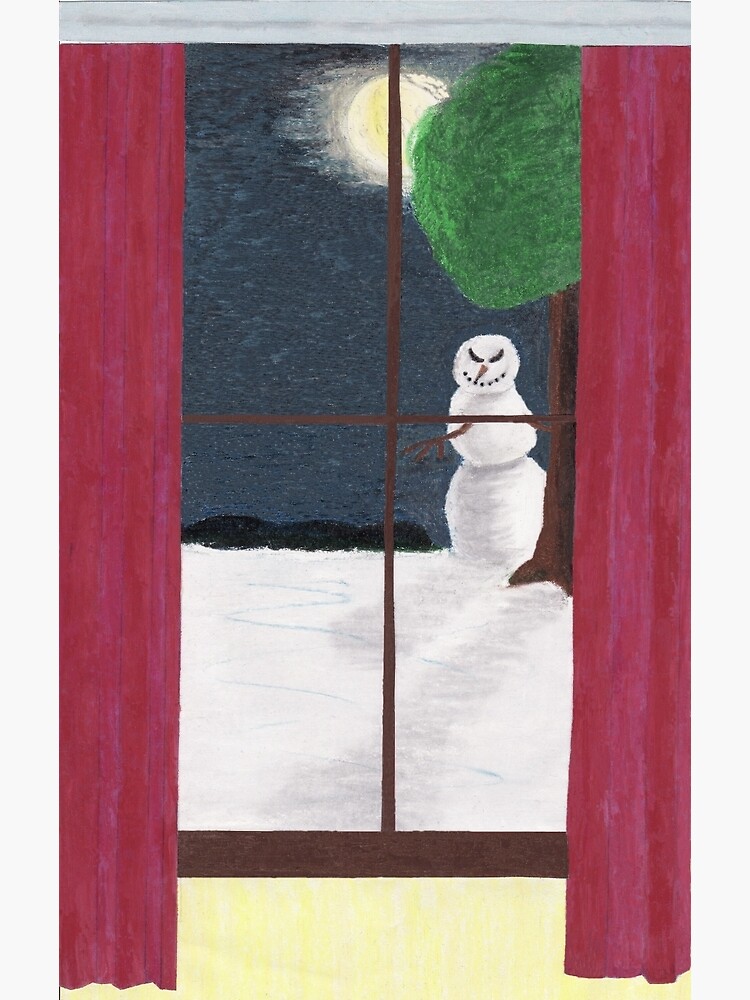 Scary Snowman Wall Art Redbubble