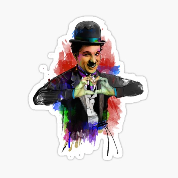 chaplin Pegatina