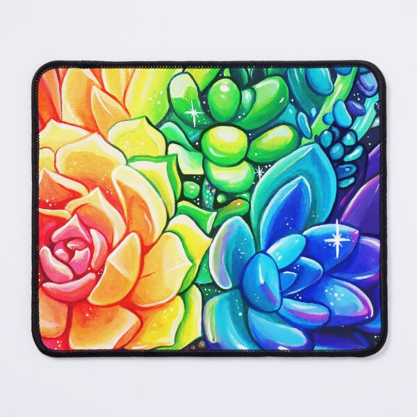 Item preview, Rainbow Succulents - Acrylic Painting designed and sold by Bethany  Dobson.