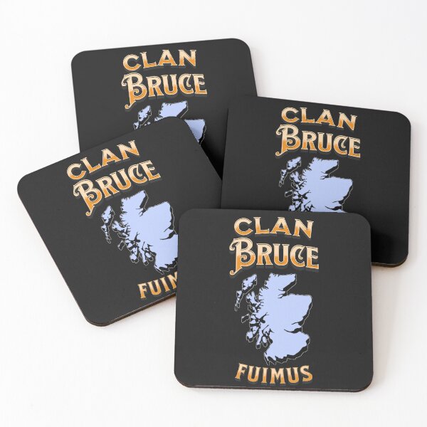 Aperçu de l'œuvre Crête écossaise de la devise du clan Bruce créée et vendue par BagTown Clans.