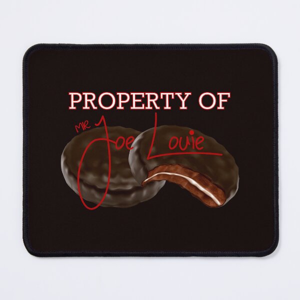 Item preview, PROPERTY of Mr. Joe Louie - Dark Chocolate Background designed and sold by PawsitiveMum.
