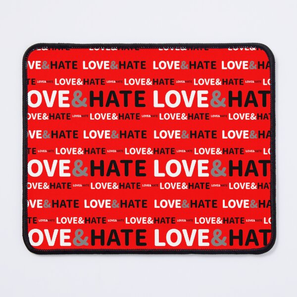 Item preview, Love and Hate Concept Typographic Design designed and sold by DFLC Prints.