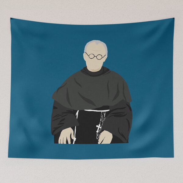 Item preview, Saint Maximillian Kolbe - Catholic graphic art designed and sold by TheCatholicLady.