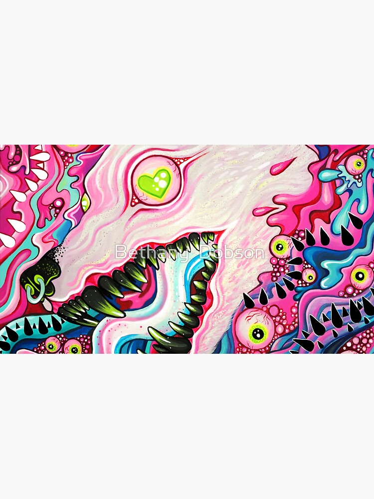 Thumbnail 7 of 7, Cap, Glitterwolf Acrylic Painting designed and sold by cloudsover31.