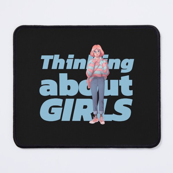 Item preview, Busy thinking about girls designed and sold by ArtMeetsPizza.