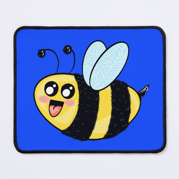 Item preview, Happy Fuzzy Bee With Blue  designed and sold by missmann.