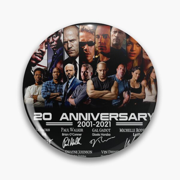 Item preview, Fast Furious Movie Characters with 20th Anniversary 2001 2021 designed and sold by BregerMallory.