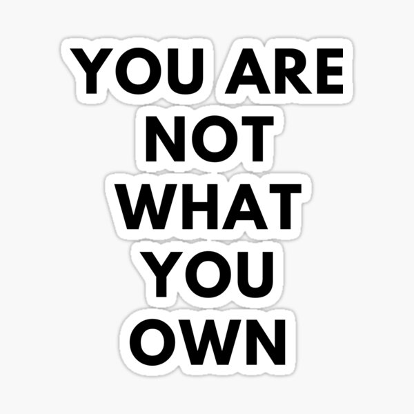 Anti Consumerism Sticker