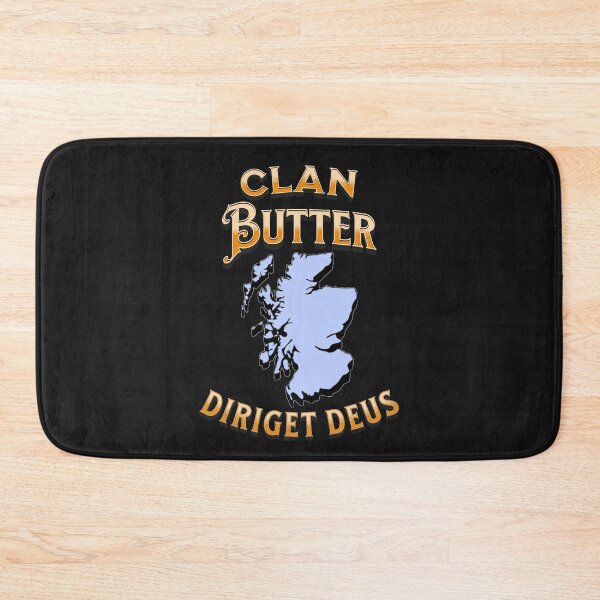 Artikelvorschau, Clan-Butter-Motto Schottisches Wappen entworfen und verkauft von BagTown Clans.