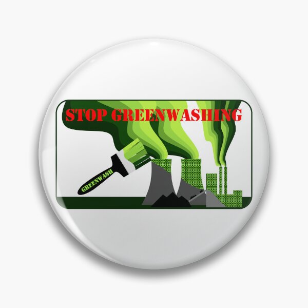 Item preview, Stop Greenwashing, power station being greenwashed designed and sold by Hollyharry.