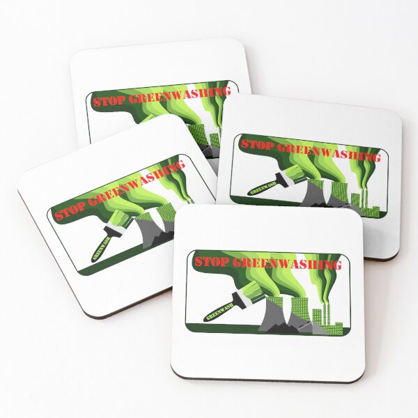 Item preview, Stop Greenwashing, power station being greenwashed designed and sold by Hollyharry.