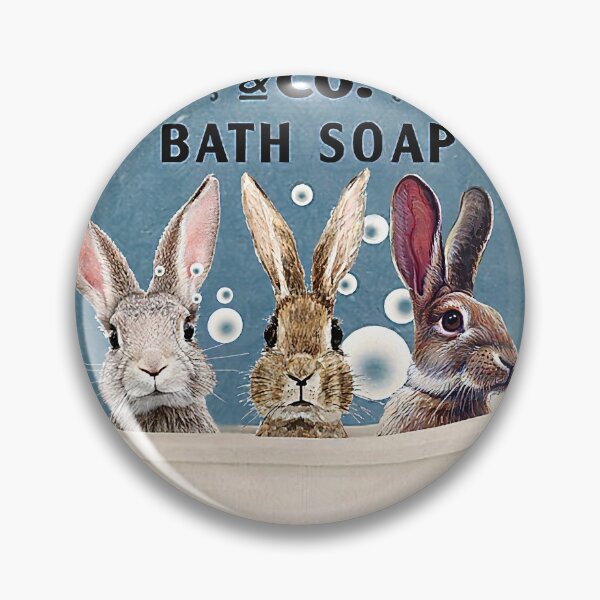 Item preview, Rabbit Bath and Soap Company Bathroom Poster, Wash Your Hands, Rabbit Art, Animal Poster, Bathroom Wall Art, Rabbit Bathroom Decor, Bathroom Art Print designed and sold by Steve Kane.