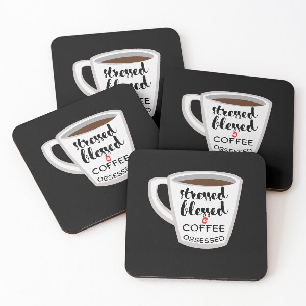 Item preview, Stressed Blessed and Coffee Obsessed designed and sold by theredsharp.