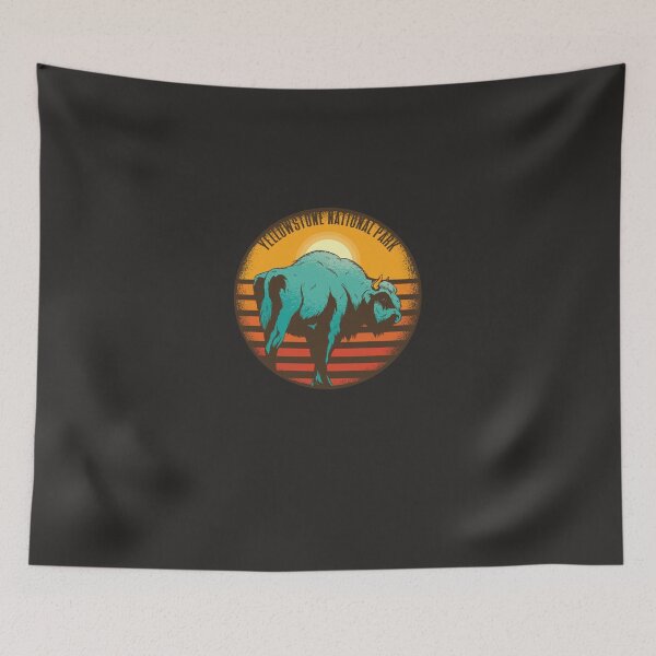 Item preview, Bison Yellowstone National Park Animal Buffalo Retro Bison Gear Essential designed and sold by guginoqqb.