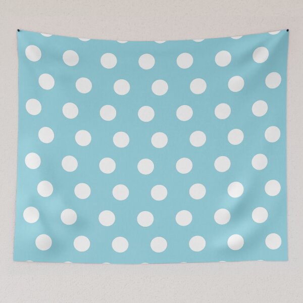 Item preview, Classic Polka Dot Pattern_Light Cyan Blue designed and sold by mimihuang creations.