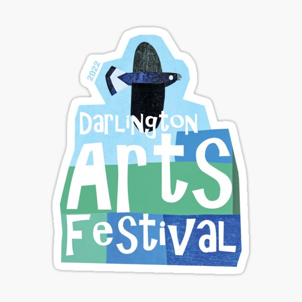 2022 Darlington Arts Festival - (Simplified) Original Design by Moira Court Sticker