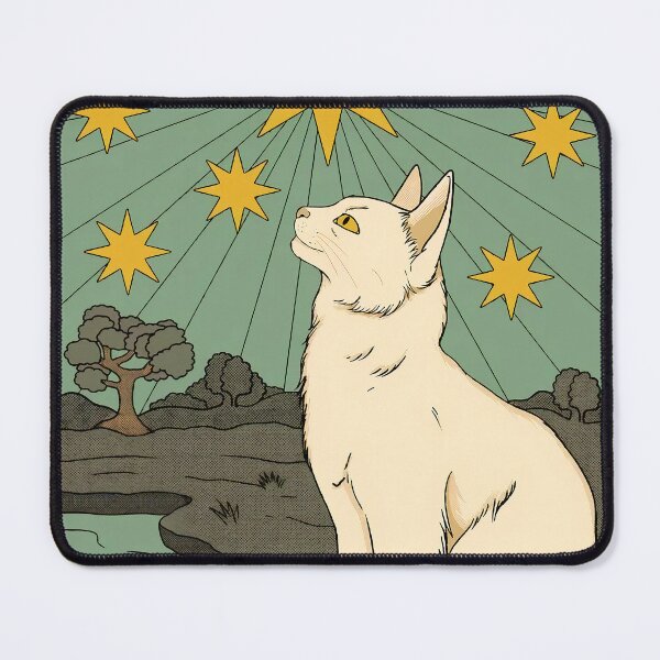 Item preview, White Cat The Star Tarot Card Poster, Cat Poster, Cat Lover Gift, Cat Wall Art, Cat Wall Decor, Tarot Art, Tarot Print, Tarot Decor designed and sold by Steve Kane.