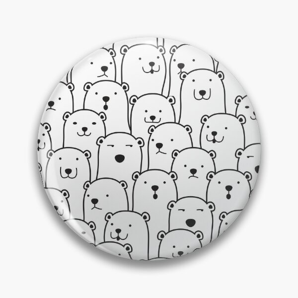 Item preview, Cute Bear (white) designed and sold by kims-club.