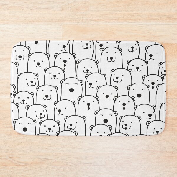 Item preview, Cute Bear (white) designed and sold by kims-club.