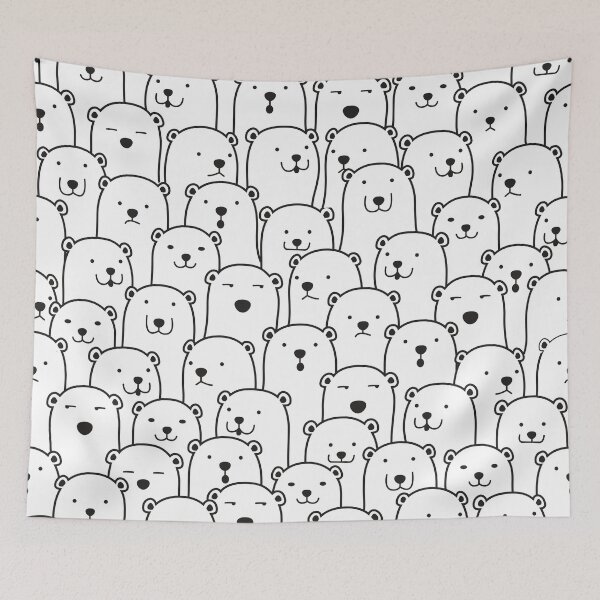 Item preview, Cute Bear (white) designed and sold by kims-club.