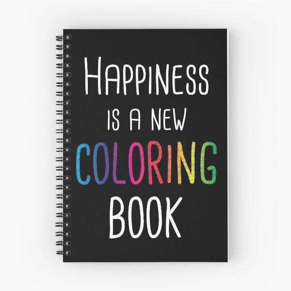 Item preview, Happiness Is A New Coloring Book designed and sold by MoonPuree.