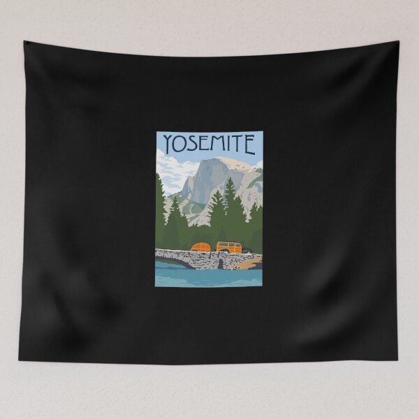 Item preview, VIntage Yosemite Merced River Travel Classic designed and sold by peddernnhe.