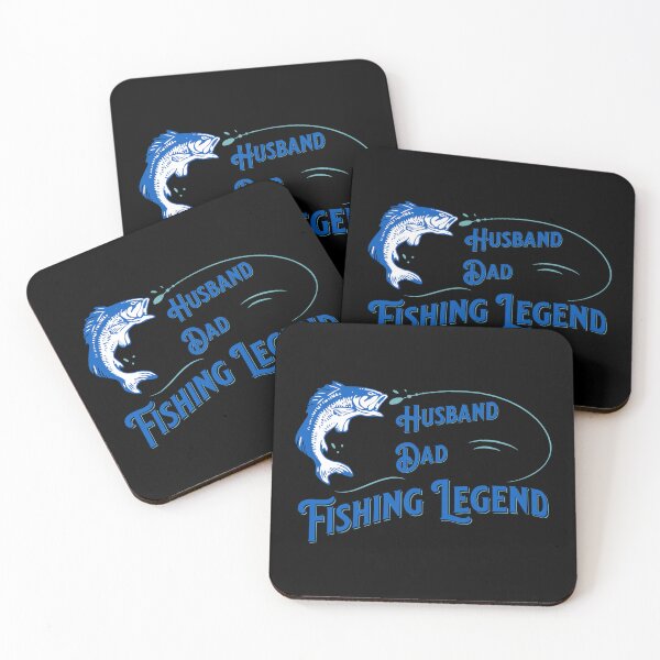 Item preview, Husband Dad Fishing Legend Blue Retro Vintage Fishing Lover designed and sold by Coffee Partee.