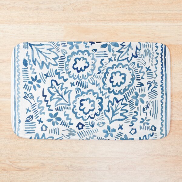 Item preview, hand draw abstract flowers pattern designed and sold by quinnstyle.