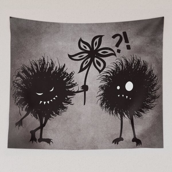 Item preview, Cute Evil Bugs Being Kind Creepy Gothic Halloween Art designed and sold by Boriana Giormova.