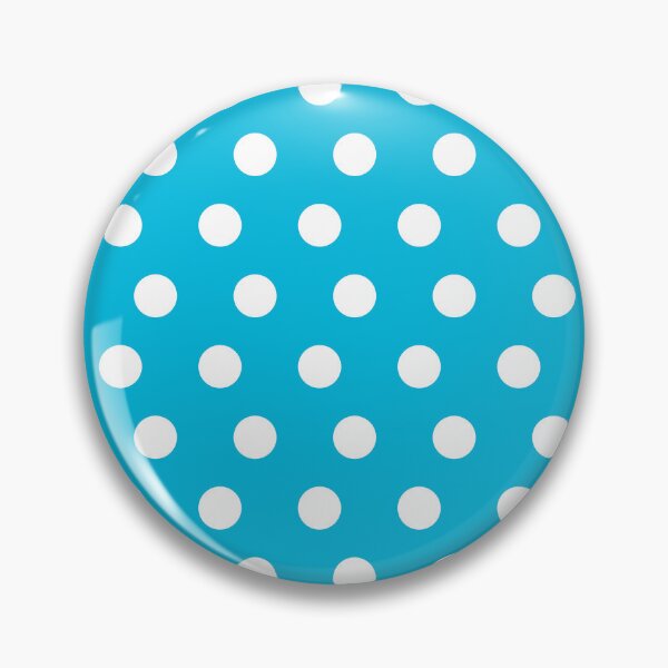 Item preview, Classic Polka Dot Pattern_Medium Cyan Blue designed and sold by mimihuang creations.