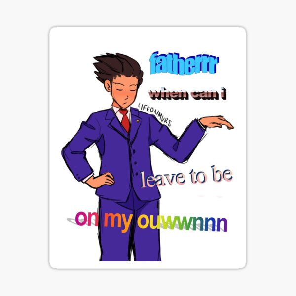 Yassified Nick - Phoenix Wright Sticker