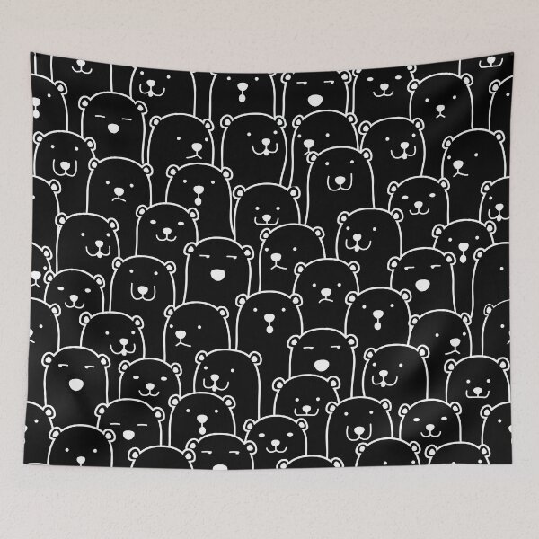 Item preview, Cute Bear (Black) designed and sold by kims-club.