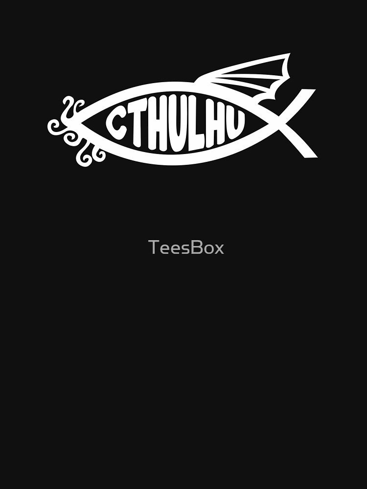 Thumbnail 7 of 7, Essential T-Shirt, Cthulhu Fish designed and sold by TeesBox.