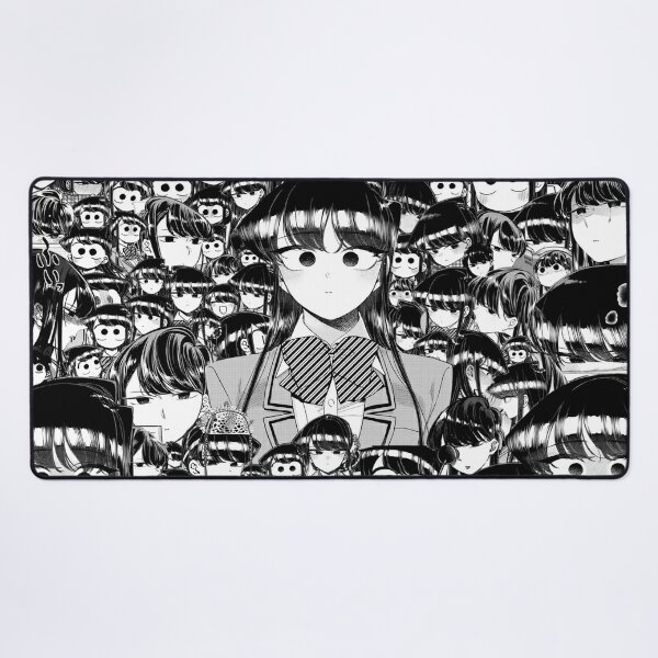 XXL Tapis de souris Personnages de mangas en noir et blanc