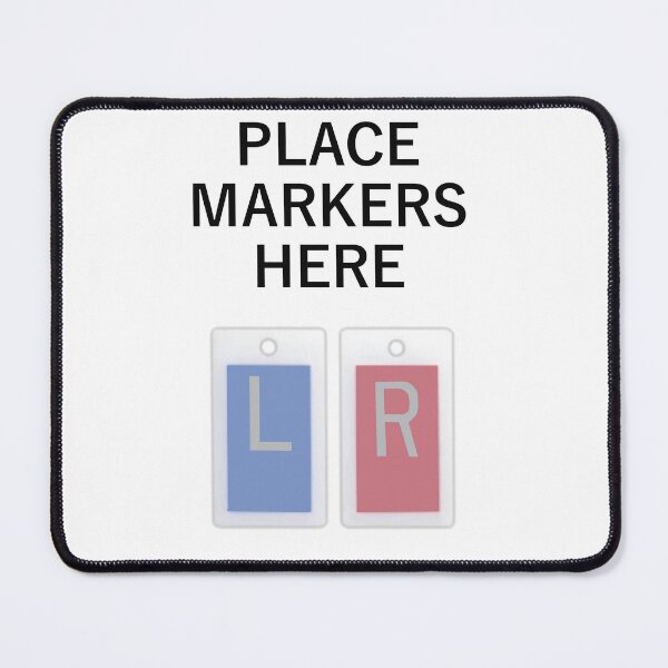 Item preview, Place X-Ray Markers Here Transparent Red and Blue Design designed and sold by HumerusHumor.